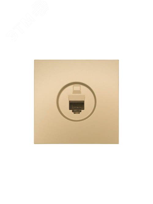 ZIMA Розетка компьютерная золото Lezard 704-3688-139