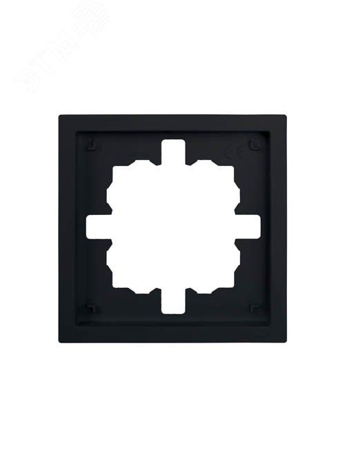 ZIMA Рамка 1-ая универсальная, черный бархат Lezard 704-4200-146