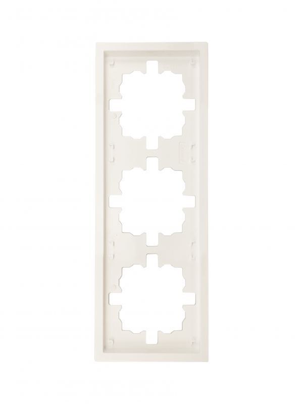 ZIMA Рамка 3-ая универсальная, слоновая кость Lezard 704-9000-148