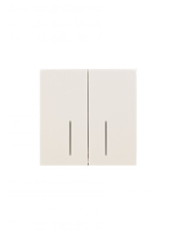 ZIMA Выключатель 2-кл. с подсветкой, 10А, механизм, слоновая кость Lezard 704-9088-112QC