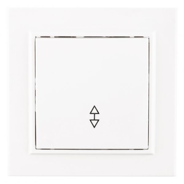 Выключатель Минск 1-клавишный СП проходной 10А белый