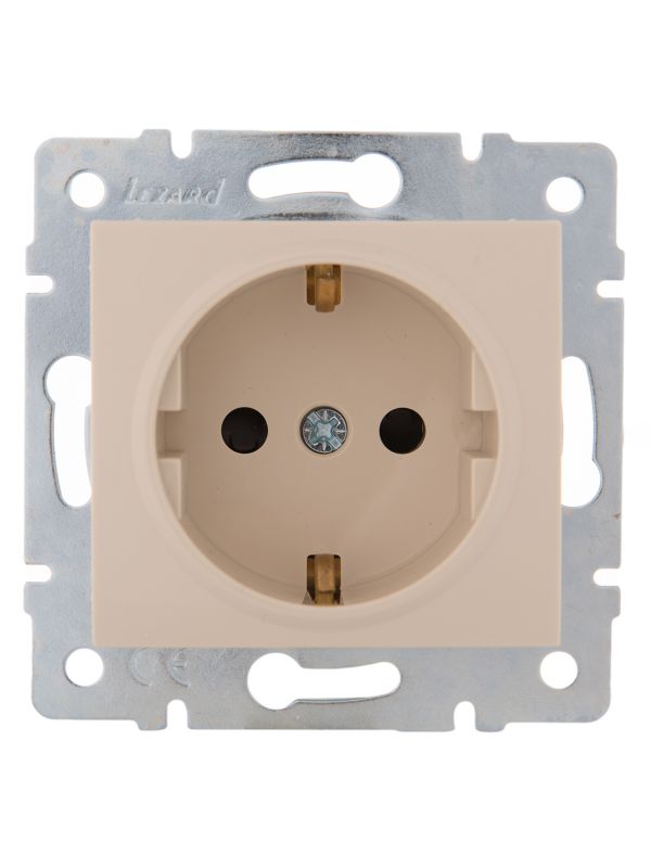 KARINA Розетка с защитой от детей ПБТ крем (10шт/120шт)