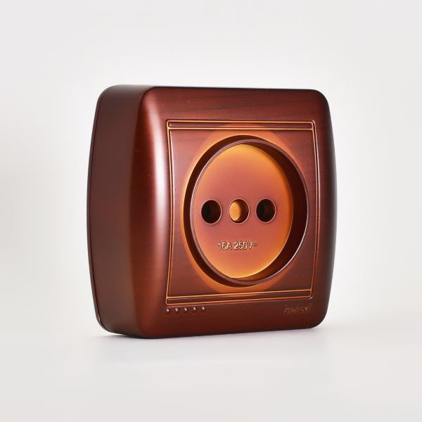 Демет Розетка без заземления наружная маун