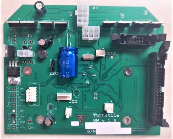 Плата материнская для турникетов Т-04, Т-05       (проход 900), прошивка 2.7