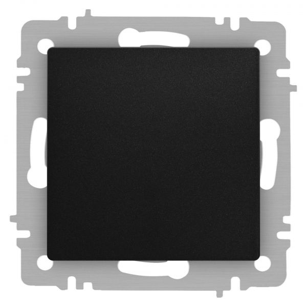 Выключатель одноклавишный, в рамку (скрытого монтажа) антрацит 10А 250В винтовые зажимы Intro Accent 6-101-05