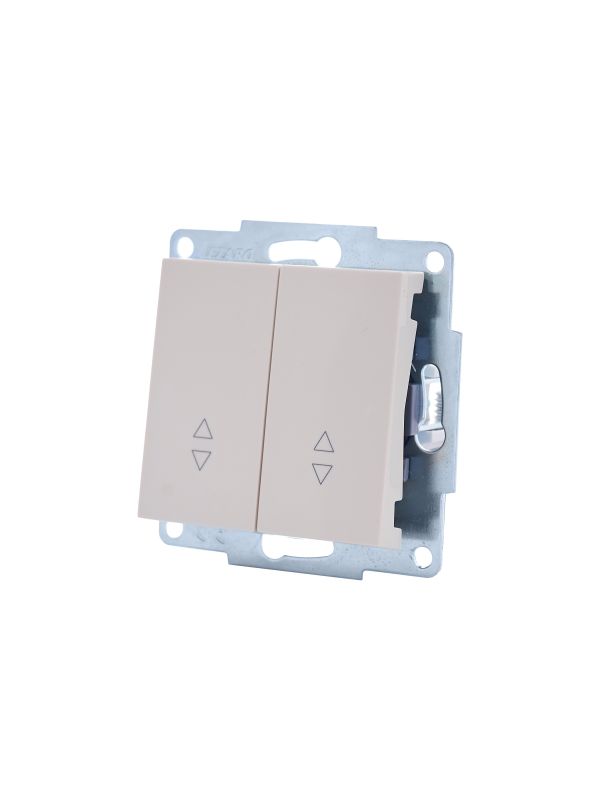 Vesna Выключатель прох-ой 2-ой цв. крем