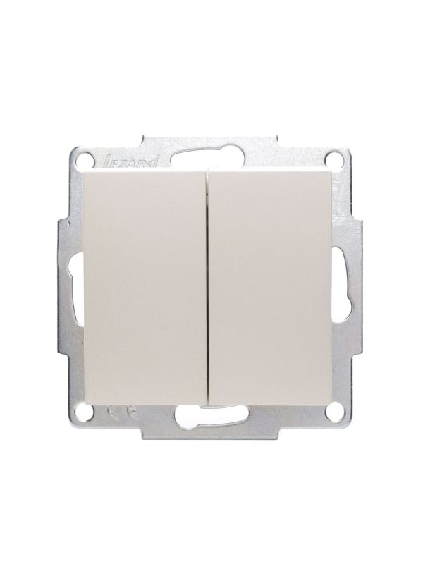 Vesna Выключатель 2-ой жемч. бел. перл.