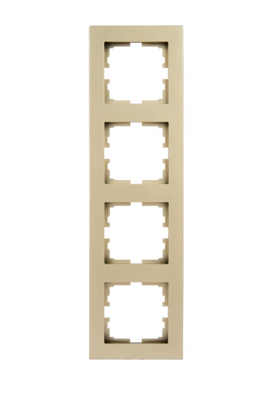 VESNA Рамка 4-ая вертикальная б/вст золото