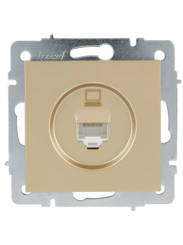 VESNA Розетка компьютерная золото