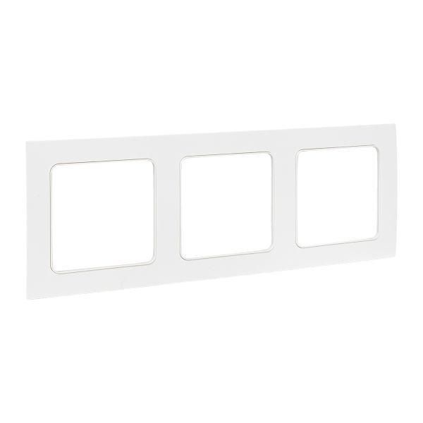 Стокгольм Рамка 3-местная белая