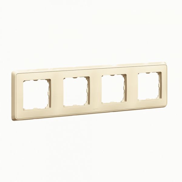 CARIVA Рамка 4 поста бежевая