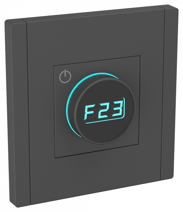 FORTE&PIANO Термостат электронный с индикацией FP152 черный IEK