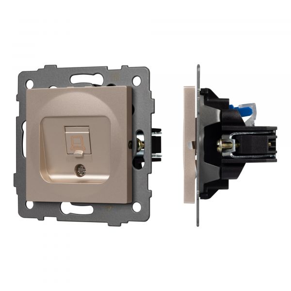 Механизм компьютерной розетки SCT-MPC1-PL-GD-V RJ-45, CAT6