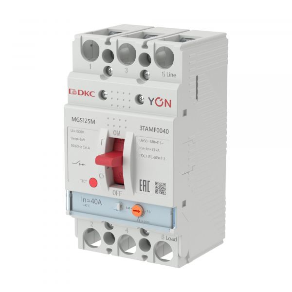 Выключатель автоматический YON MGS125 3P 32-40 A 25 kA