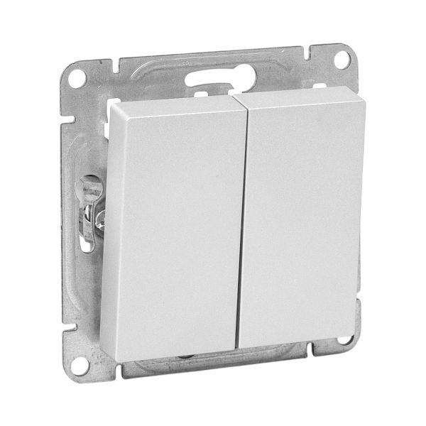 Эпика Механизм выключателя 2кл. проходной алюминий EKF