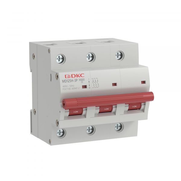Выключатель автоматический модульный YON max типа MD125H, 10кА, 3 полюса, хар-ка C, 100А