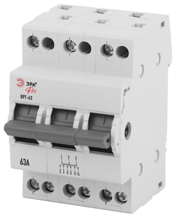 Выключатель-разъединитель трехпозиционный ВНТ-63 PRO V RT 63-3-63 3Р 63А