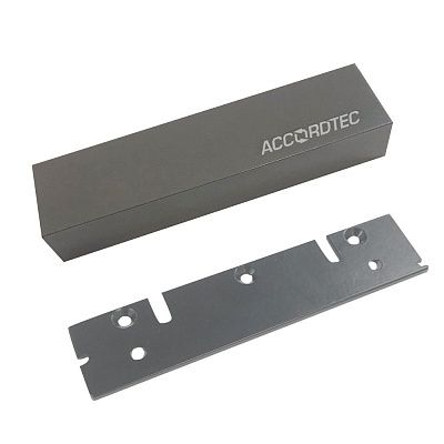 Замок электромагнитный ML-200K Premium Grey с планкой IP67 12В усилие 200 кг серый