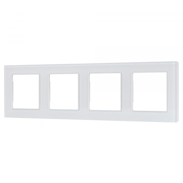Рамка стеклянная FRM-GLARE-GS-4-WH