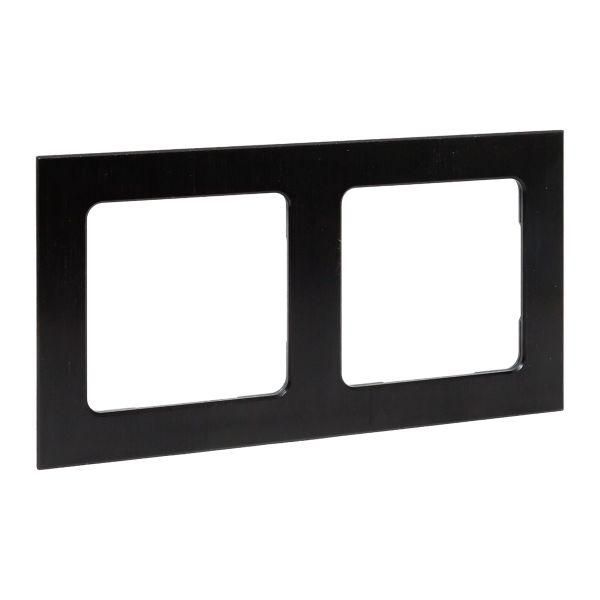 Стокгольм Рамка 2-местная металлическая черная