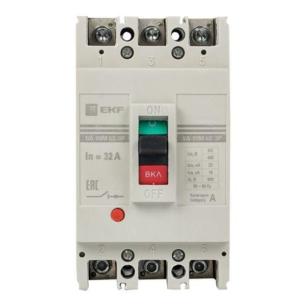 Выключатель автоматический трехполюсный ВА-99М/63 32А 20кА РЭ320А