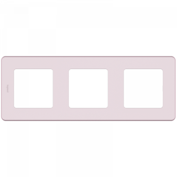 Рамка 3-местная розовый INSPIRIA