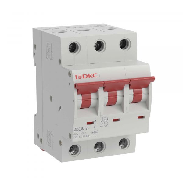 Выключатель автоматический трехполюсный 1А C 6кА