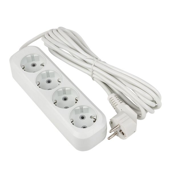 Удлинитель Эксперт 4 гнезда 5 метра 16А/3,0кВт с заземлением ПВС 3х1 PROxima