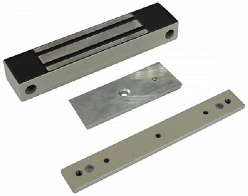 Замок электромагнитный ML-100K с планкой IP67 12В усилие 100 кг серый