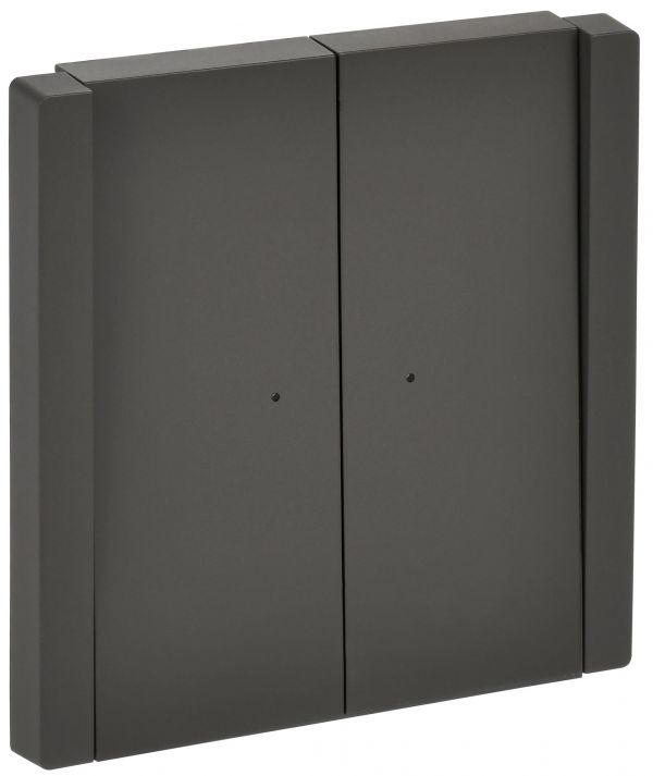 FORTE&PIANO Выключатель 2-клавишный проходной с индикацией 10А FP308 серый IEK