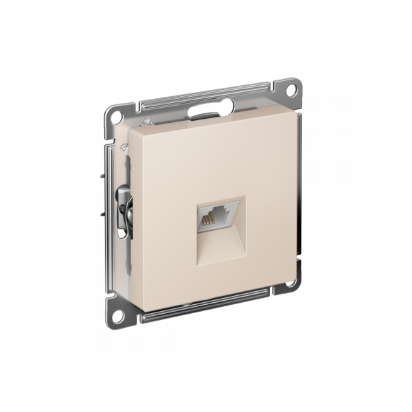 Розетка ATLASDESIGN телефонная RJ11 механизм бежевый