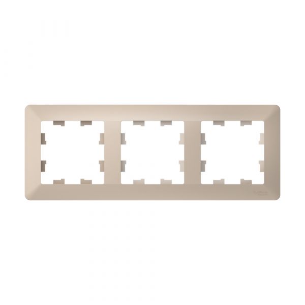 ATLASDESIGN AIR 3-постовая РАМКА, ПЕСОЧНЫЙ/дымчатый белый