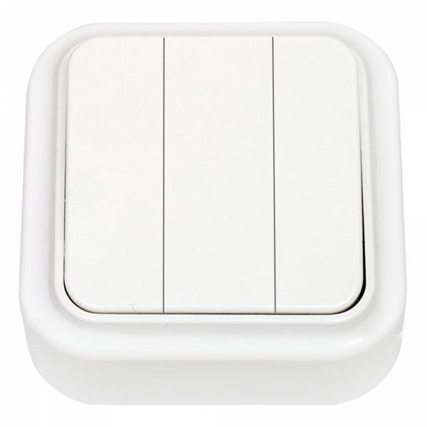 Беларусь Выключатель трехклавишный наружный