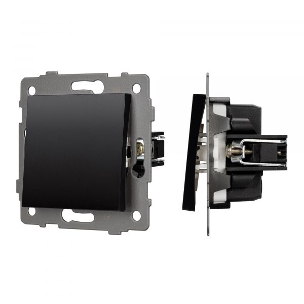 Механизм выключателя одноклавишный проходной SWT-MKP1-PL-BK-V 250V, 10A