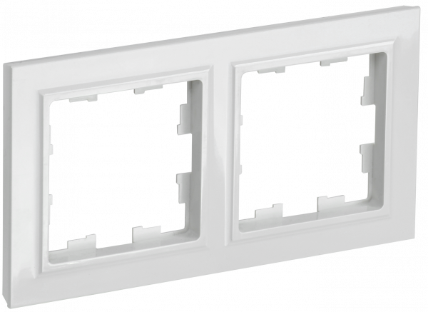 BRITE Рамка 2-местная РУ-2-БрБ белый