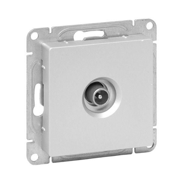 Эпика Механизм розетки TV оконечная алюминий EKF