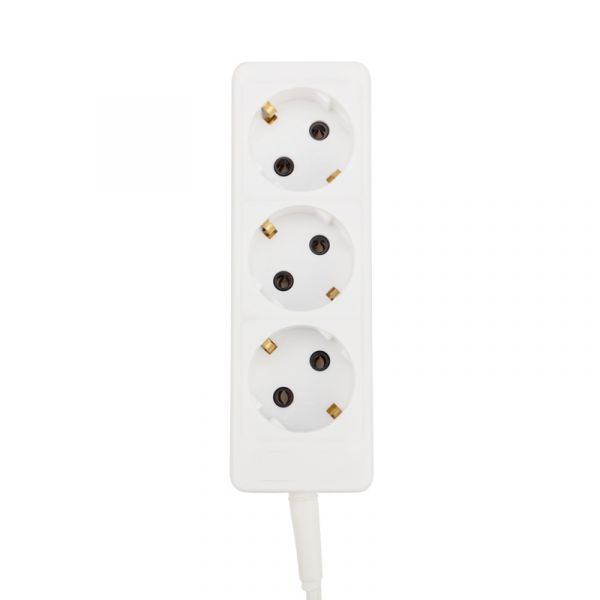 Удлинитель PROconnect 3 гнезда, 10 м, 3х0.75 мм, с/з, белый