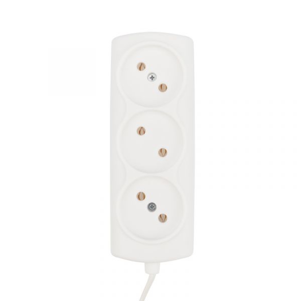 Удлинитель PROconnect STANDARD 3 гнезда, 5 м, 2х0.75 мм, б/з, белый