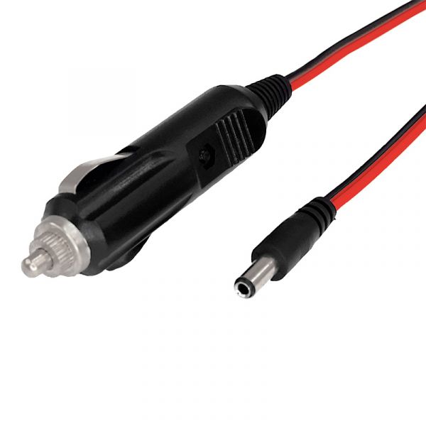 Автозарядка с индикатором 2.1х5.5 разъем АЗУ шнур прямой 1.5 м