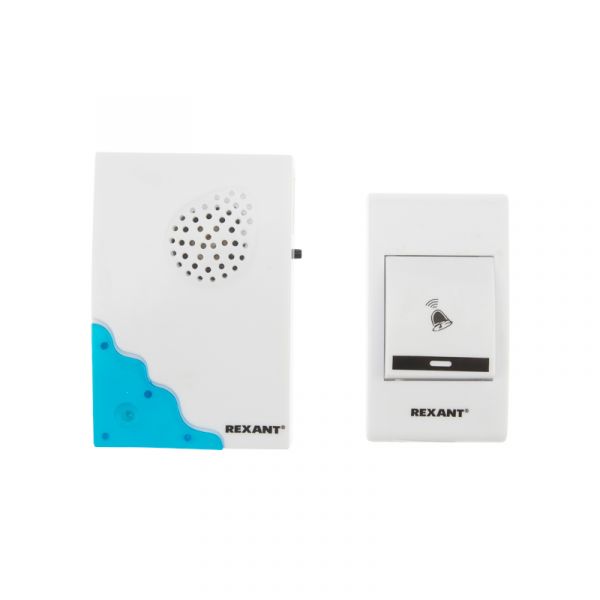 Звонок беспроводной дверной 32 мелодии 100м белый  RX-1