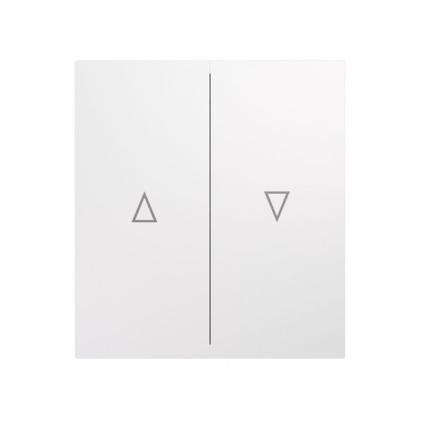 Выключатель STRONG двухклавишный для жалюзи возвратный 10А скрытой установки механизм жемчуг