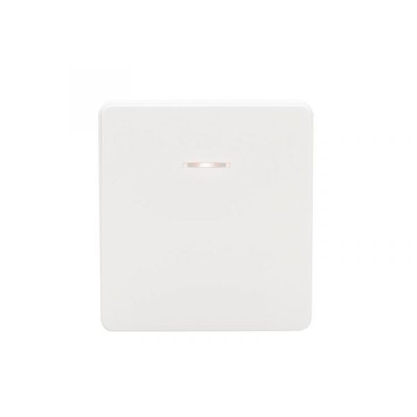 Выключатель ROUND одноклавишный с подсветкой 10А скрытой установки механизм перламутр