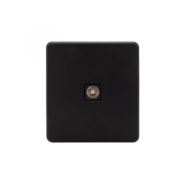 Розетка ROUND TV скрытой установки механизм оникс