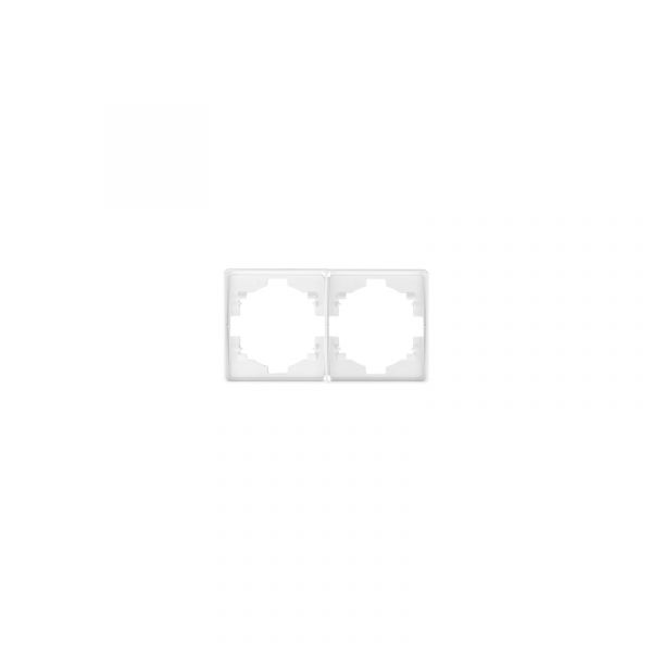 Рамка ROUND 2-постовая перламутр