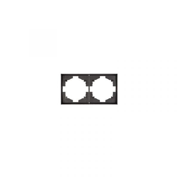 Рамка STRONG 2-постовая графит