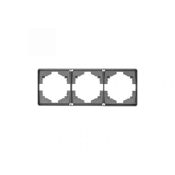 Рамка ROUND 3-постовая титан