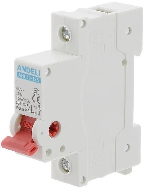 Выключатель нагрузки AHL30-125 1P 100A