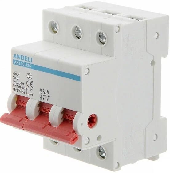 Выключатель нагрузки AHL30-125 3P 80A