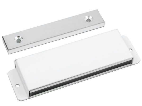 Замок электромагнитный AL-40FU-12V, усилие удержания якоря 40 кгс, белый