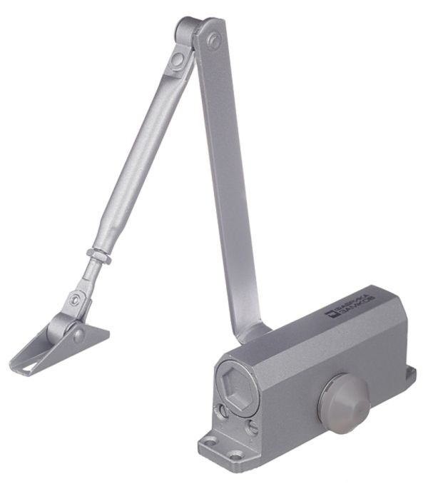 Доводчик EN4 для дверей до 85кг серебро